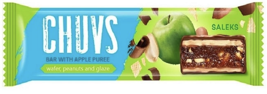 Цукерка Чавз з яблучним пюре та смаженим арахісом 30г